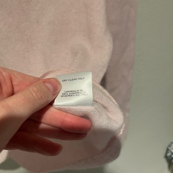 Lineamaglia Womens Mock Neck Sweater Size s Cashmere Wool Italy - Picture 4 of 6